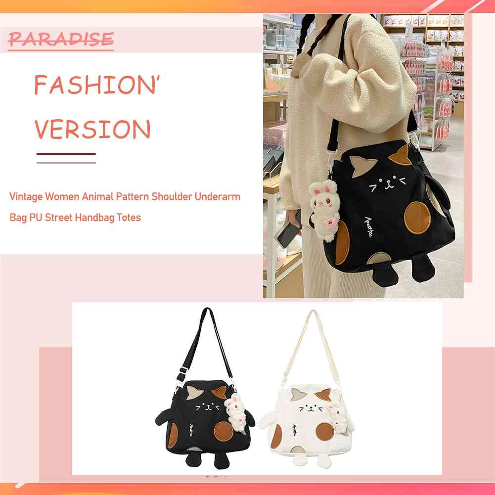 Túi Đeo Chéo Hình Mèo Dễ Thương Cho Nữ