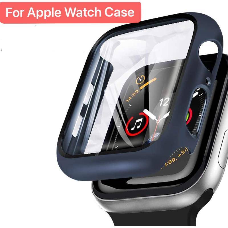 Kính Cường Lực Chống Rơi + Miếng Dán Bảo Vệ Màn Hình Cho iWatch 45mm 41mm 44mm 42mm 40mm 38mm 44mm 42mm 40mm