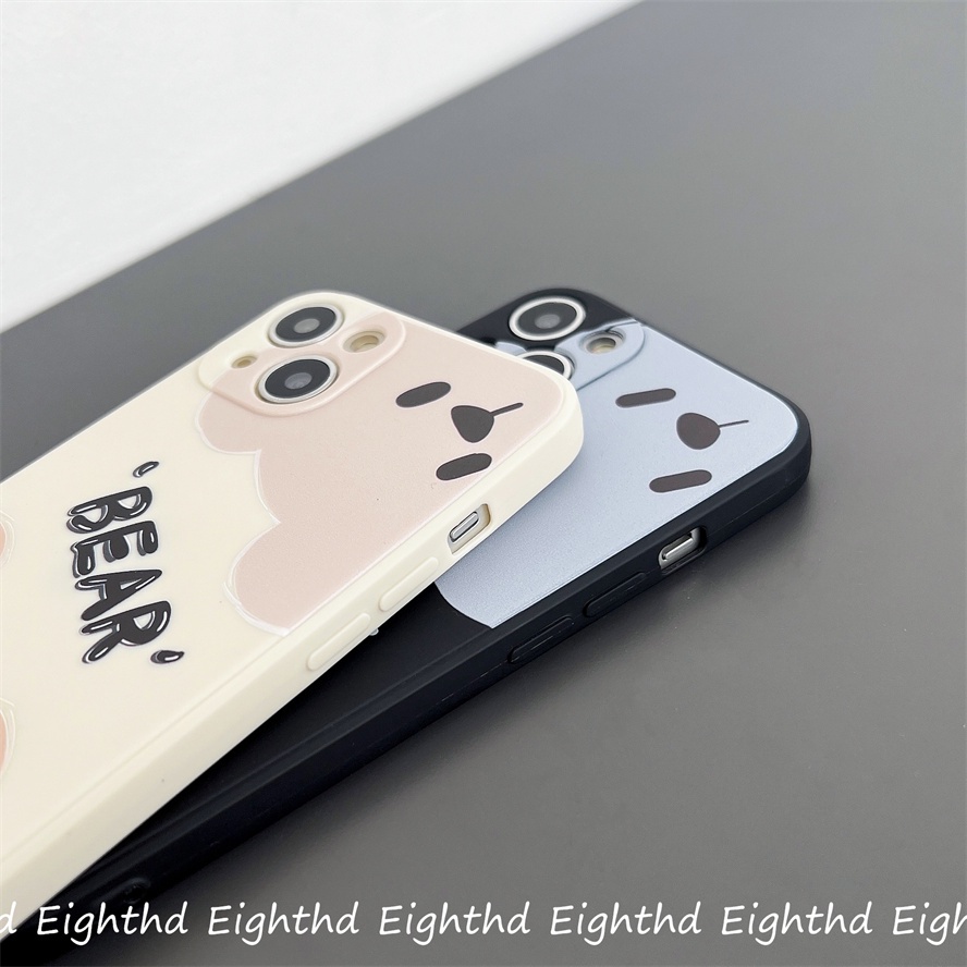 Ốp Điện Thoại Chống Sốc In Hình Gấu Hoạt Hình Cho iPhone 14 13 12 11 Pro Max Xs XR X 8 7 6 Plus SE 2020