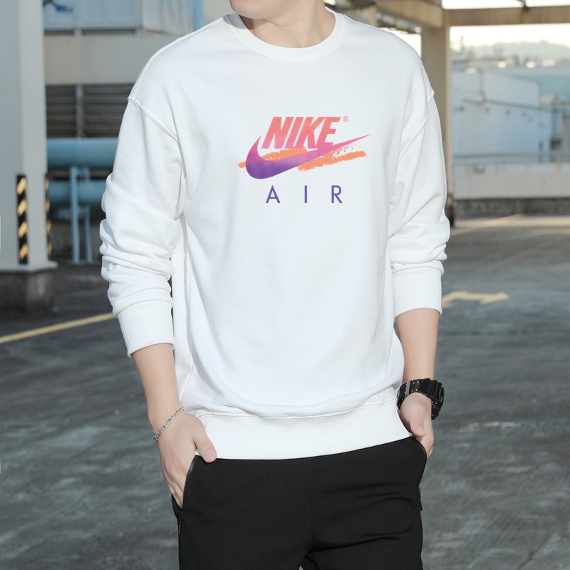 Áo Sweater Nike 100% Chính Hãng Tay Dài Dáng Rộng Ấm Áp Thoải Mái Cho Nam