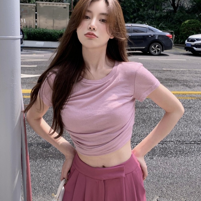 NRVP Áo Thun Tay Ngắn In Họa Tiết Phong Cách Hàn Quốc Mới Cho Nữ