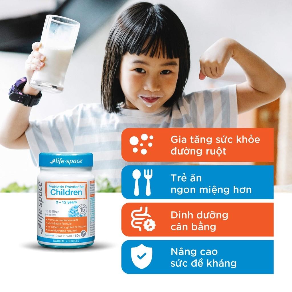 Men vi sinh dành cho bé 3 - 12 tuổi 40g life space probiotic power for children  Extate Official Mall Healthy care