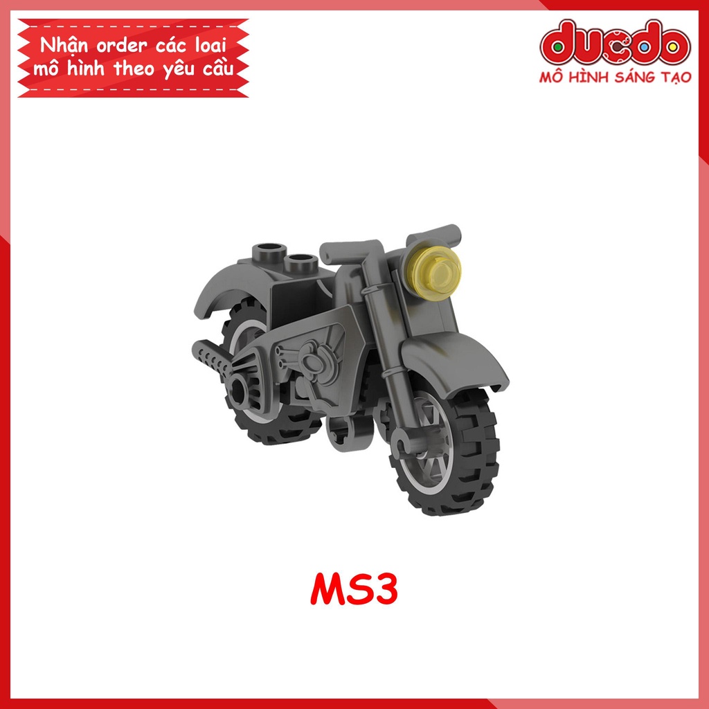 Phụ kiện siêu xe máy địa hình mới nhất - Đồ chơi Lắp ghép Xếp hình Mô hình Mini Minifigures MOC