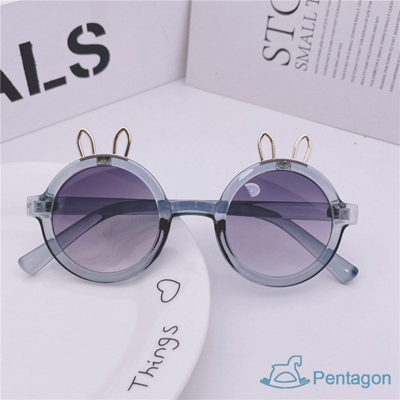 Kính Mát Gọng Tròn Chống Tia UV Phong Cách Retro Thời Trang Cho Bé