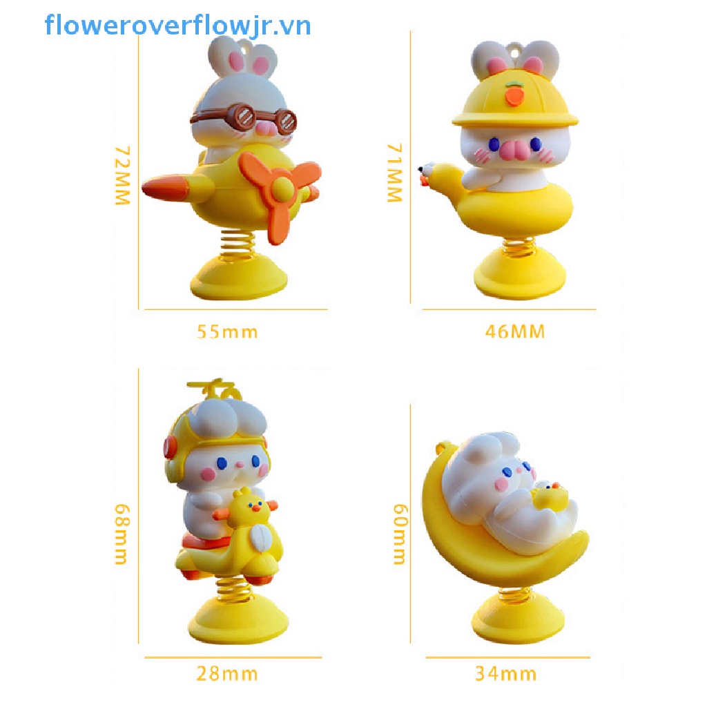 Lò Xo Lắc Đầu Hình Động Vật Dễ Thương Trang Trí Nội Thất Xe Hơi