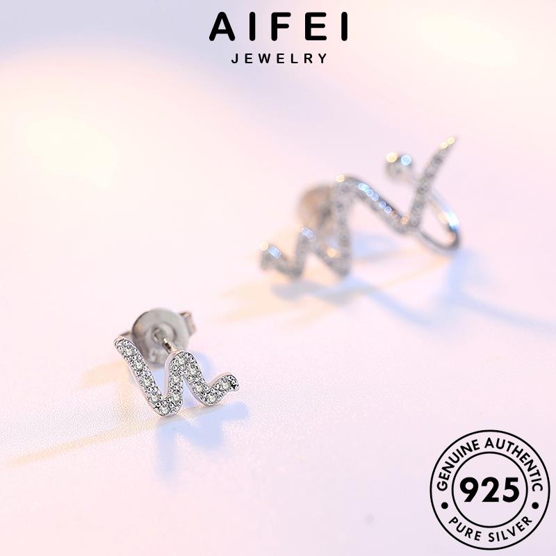 AIFEI JEWELRY tai khuyên cá 925 trang sức phụ tia hàn tính vành Thời tròn cương thời chớp bạc nguyên tua bản thật kim kiện quốc nữ xỏ bông moissanite E152