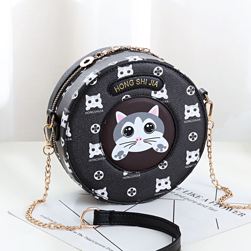 Túi Đeo Chéo Nhỏ Hình Tròn Thời Trang Dành Cho Nữ