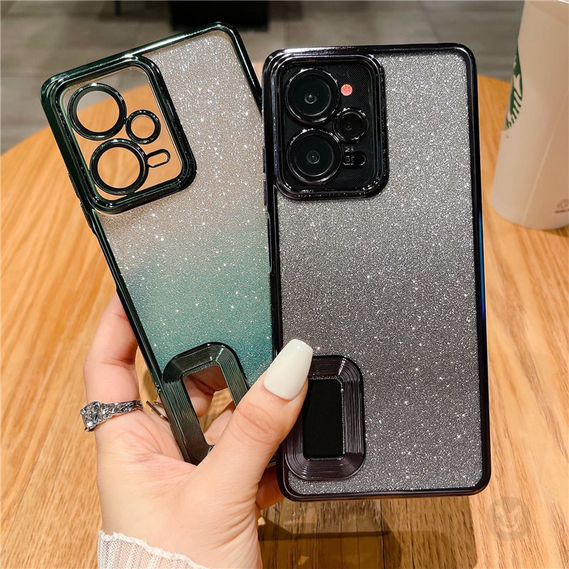 Ốp Lưng Kim TuyếN MàU Gradient Cho Xiaomi Redmi Note 12 12Pro 10 10Pro 10S 9 9S 9Pro