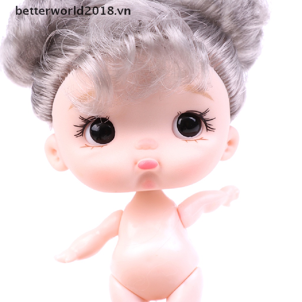 Búp Bê Đồ Chơi Mini 8.8CM Hình Mặt Cô Gái Dễ Thương DIY