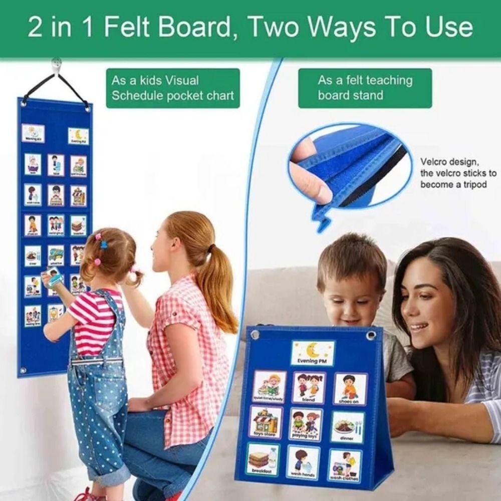 Lịch Treo Tường Tự Đứng Giúp Rèn Luyện Sự Phát Triển Ngày Tháng Cho Bé Montessori Giá Đỡ