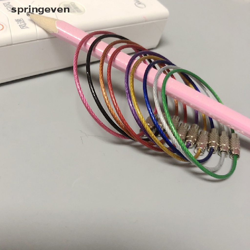 Set 10 Dây Móc Chìa Khóa Bằng Thép Không Gỉ Tiện Dụng