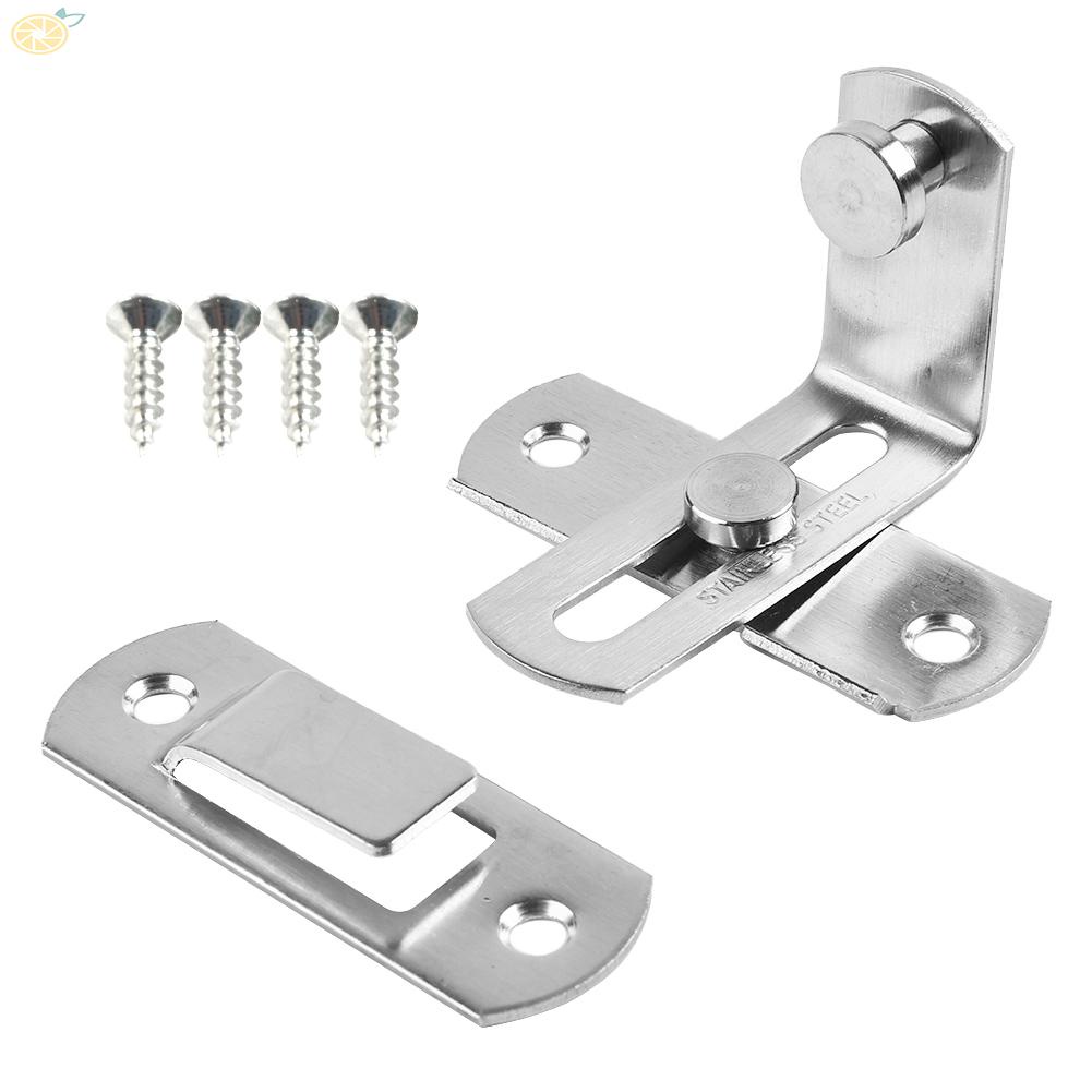 【VARSTR】Door Bolt Stainless Steel Wide Applications Easy To Assemble For On Sliding Door