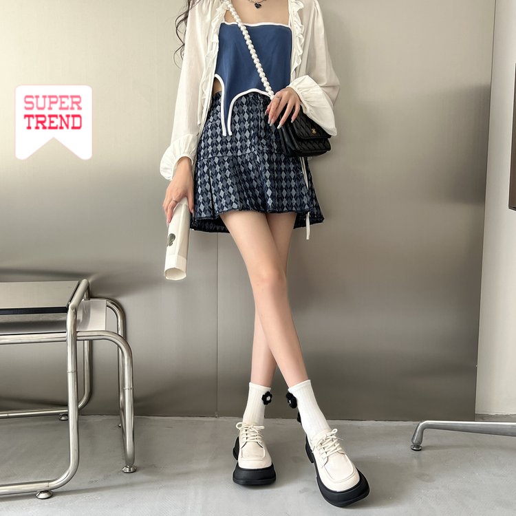 Giày Mũi Tròn Cột Dây Màu Trơn Kiểu Dáng Đơn Giản Thoải Mái Hợp Thời Trang