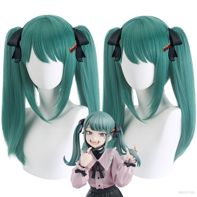 Tóc Giả Nữ Màu Xanh Lá Hóa Trang Nhân Vật Anime Jason VOCALOID Miku Bằng Sợi Tổng Hợp Chịu Nhiệt