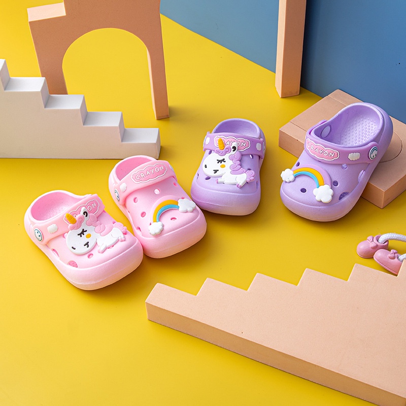 Annie Dép Đi Trong Nhà Chống Trượt Thiết Kế Đục Lỗ Thời Trang Cho Bé