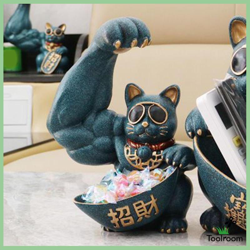 Hộp Đựng Chìa Khóa Hình Mèo May Mắn