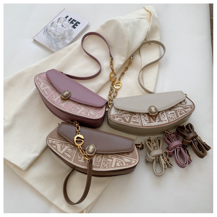 Túi Đeo Vai Thêu Chữ Phong Cách Âu Mỹ Thời Trang 2023 Cho Nữ