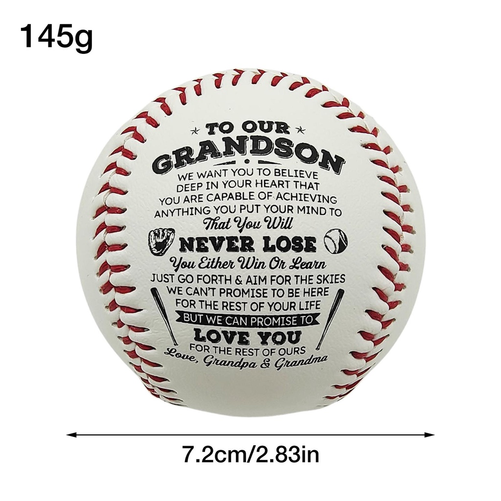 Quả Bóng Chày Bằng Da PVC Lõi Nút Bần 9 Inch Cho Người Mới Bắt Đầu