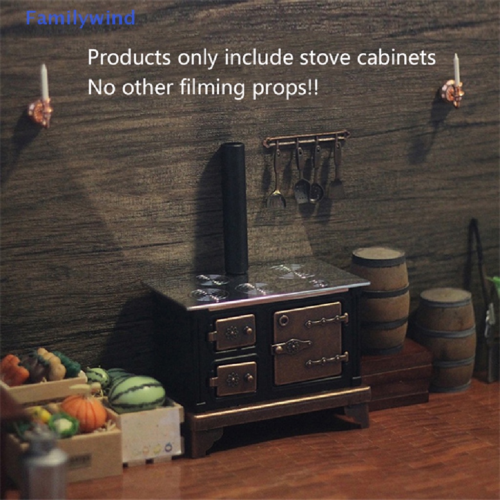 Mô Hình Bếp Lò Mini Tỉ Lệ 1: 12 Dùng Để Trang Trí Nhà Búp Bê