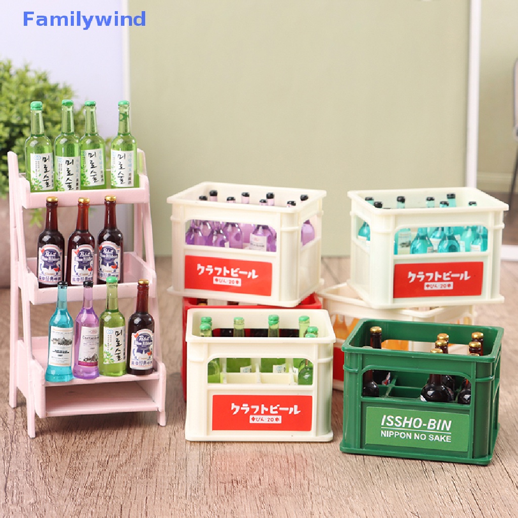 1 Bộ Bình Uống Rượu Mini Tỉ Lệ 1: 12 Dùng Trang Trí Nhà Búp Bê