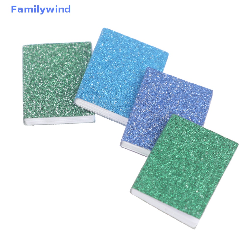 Set 4 Mô Hình Cuốn Sách 1 / 12 Dùng Để Trang Trí Nhà Búp Bê