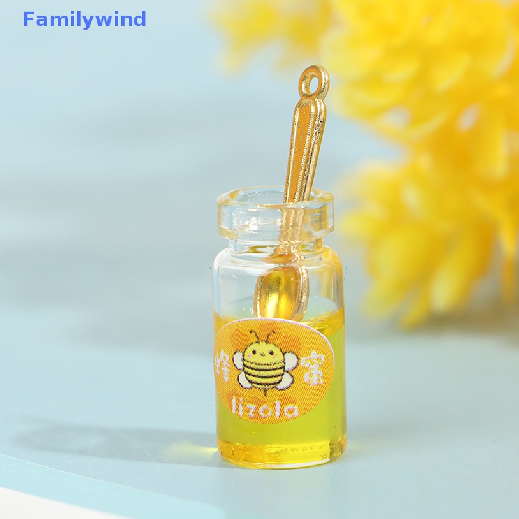 1 Bộ Muỗng Múc Mật Ong Tỉ Lệ 1: 12 Dùng Trang Trí Nhà Búp Bê