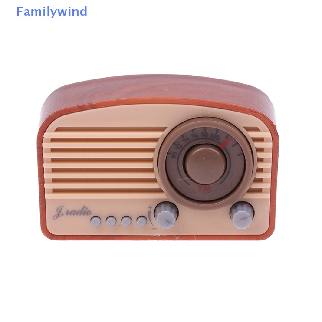 Mô Hình Radio Mini Trang Trí Nhà Búp Bê Phong Cách Retro
