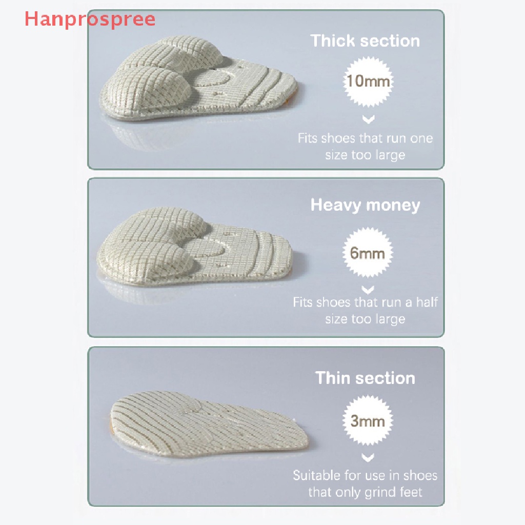 Hanprospree > 1 Cặp Miếng Lót Giày Cao Gót Bảo Vệ Có Thể Điều Chỉnh Kích Thước Cho Nữ