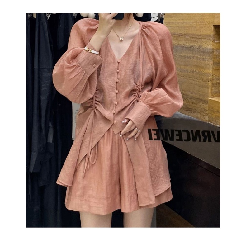 [F &amp; X] Bộ Đồ Thể Thao Phong Cách Mới Mùa Hè 2023 Nhẹ Nhàng Thoải Mái Chống Nắng Dòng Trà Hồng Kông Cho Nữ