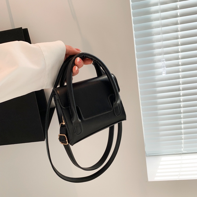 Túi Đeo Chéo Mini Hình Vuông Màu Sắc Trơn Thời Trang Mùa Xuân 2023 Dành Cho Nữ