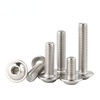  Đầu tròn M6 / M8 SUS304 có miếng đệm Vít lục giác nửa đầu tròn có vít đệm