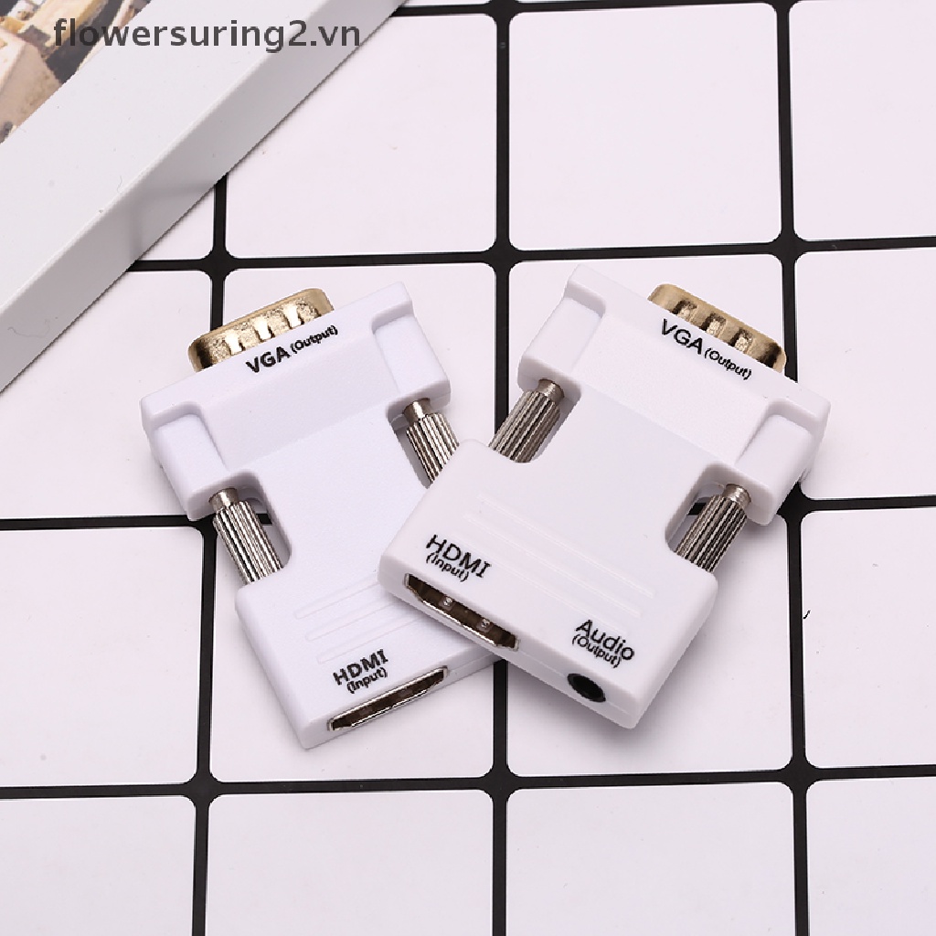 Đầu Chuyển Đổi VGA Sang HDMI Full HD 1080P Cho PC Sang TV AV HDTV
