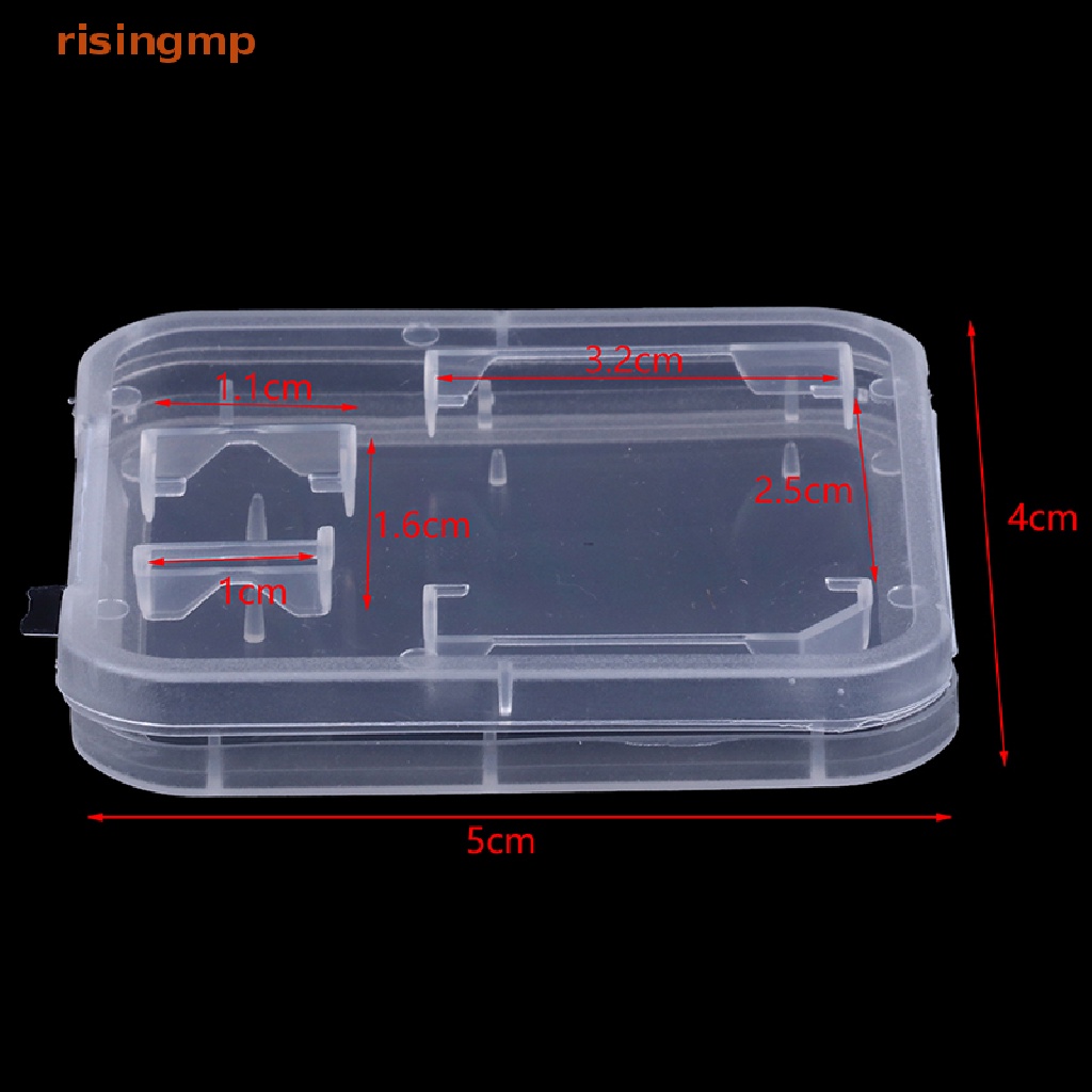 Set 5 Hộp Nhựa Trong Suốt Đựng Thẻ Nhớ SD TF