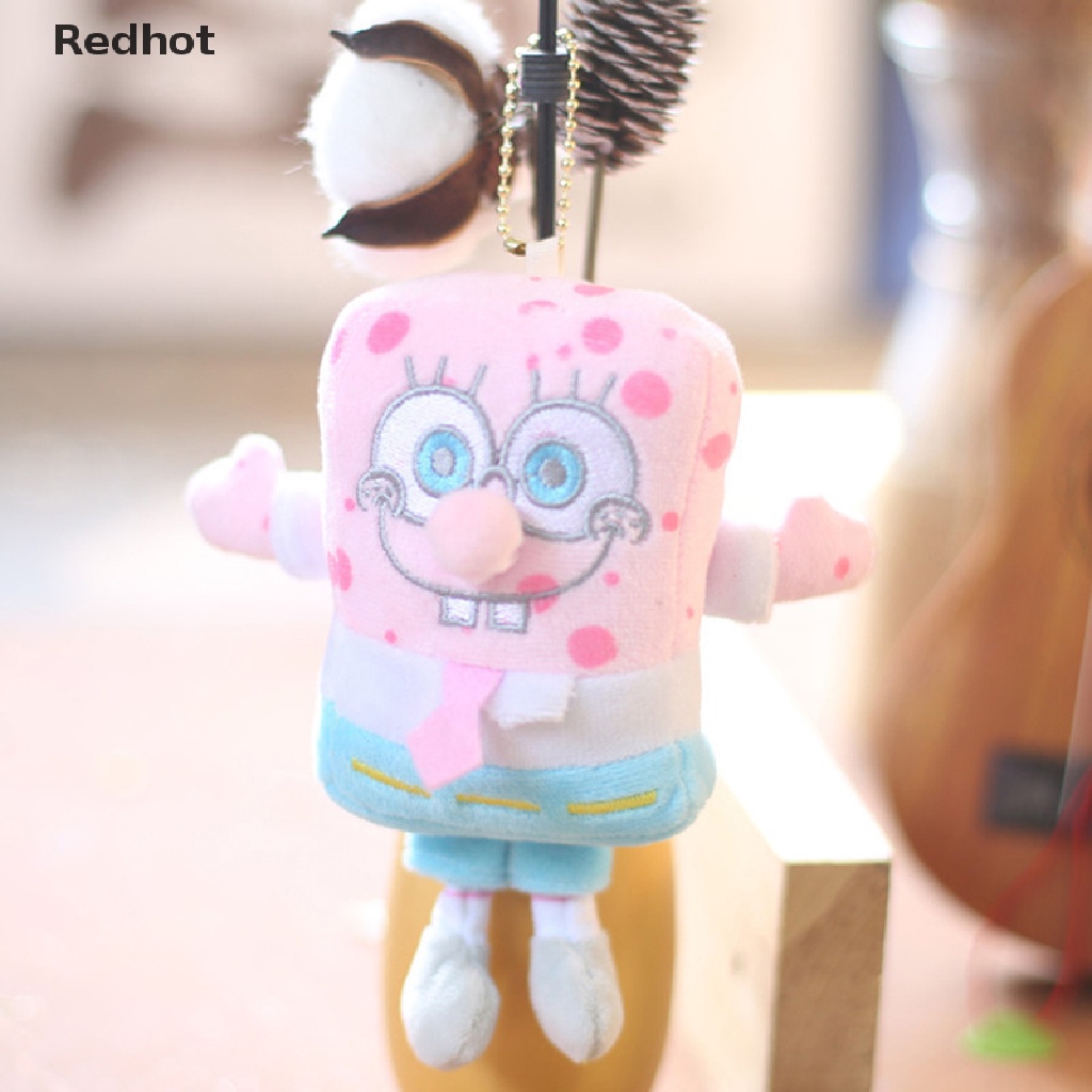 &lt; Redhot &gt; Móc Khóa Búp Bê Nhồi Bông Hình Spongebob Patrick Ngôi Sao Mềm Mại Trang Trí Ba Lô / Ô Tô Quà Tặng
