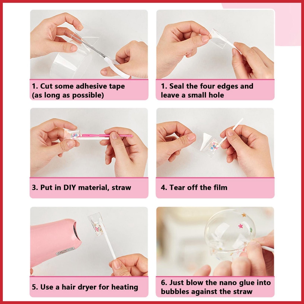 Đồ Chơi Thổi Bong Bóng Nano Siêu Co Giãn DIY Dành Cho Tiệc Tùng