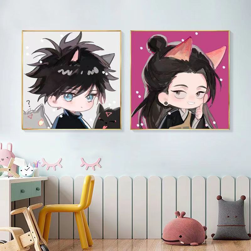 Tranh Đính Đá 5d Tự Làm Hình Anime Gojo Go Trang Trí Phòng Khách / Phòng Ngủ / Phòng Khách /