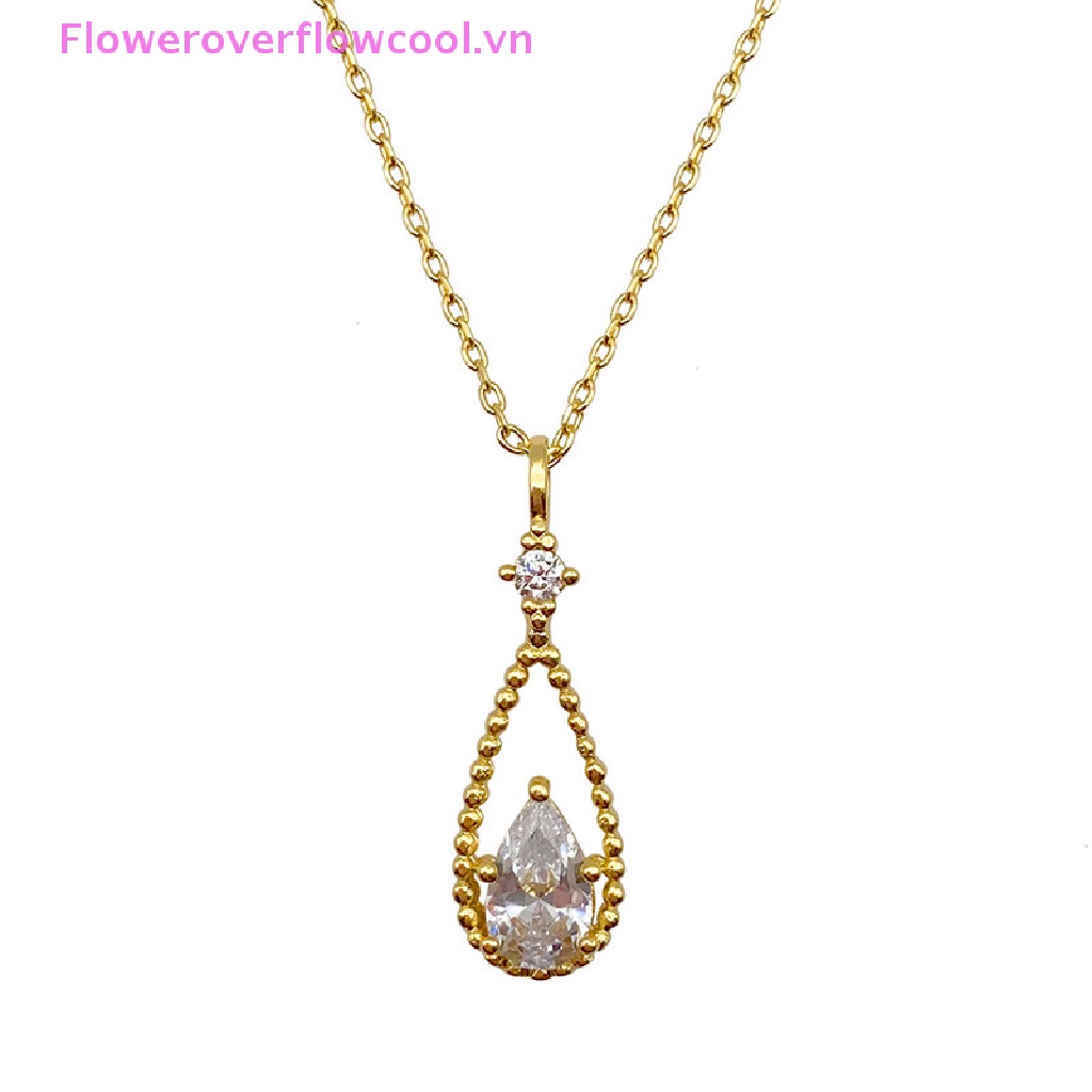 Vòng cổ Mặt Hình Giọt Nước Thiết Kế Đơn Giản Cho Nữ