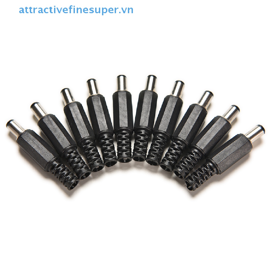 Set 10 Đầu Nối Nguồn DC 2.1mm / 5.5mm Cho CCTV