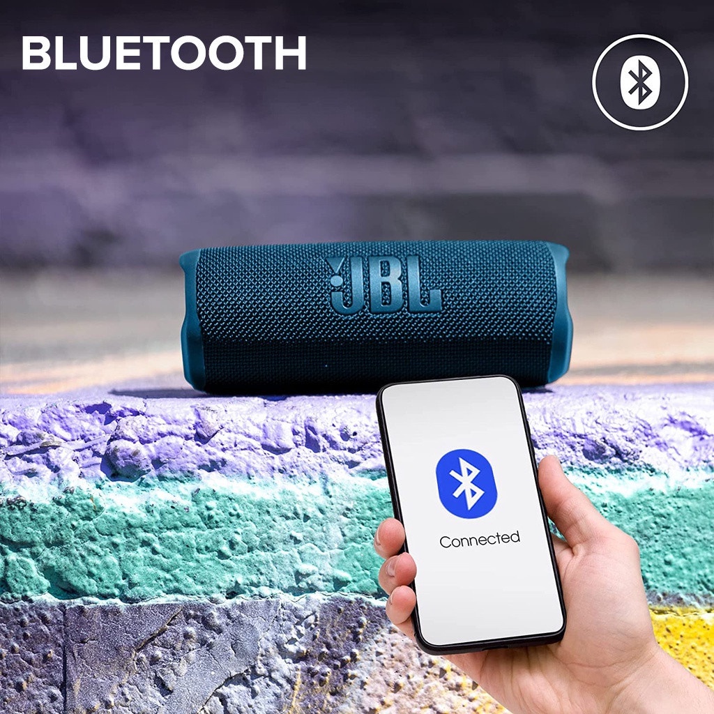 Loa Bluetooth Di Động JBL Flip 6 Âm Thanh Mạnh Mẽ và Âm Bass Sâu Chống Nước IPX7 Thời Gian Chơi 12 Giờ
