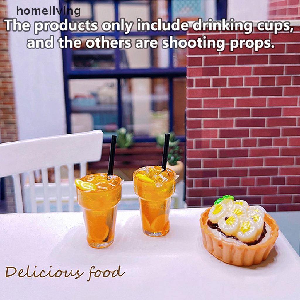 1 Ly Nước Chanh Trang Trí Nhà Búp Bê Tỉ Lệ 1: 12