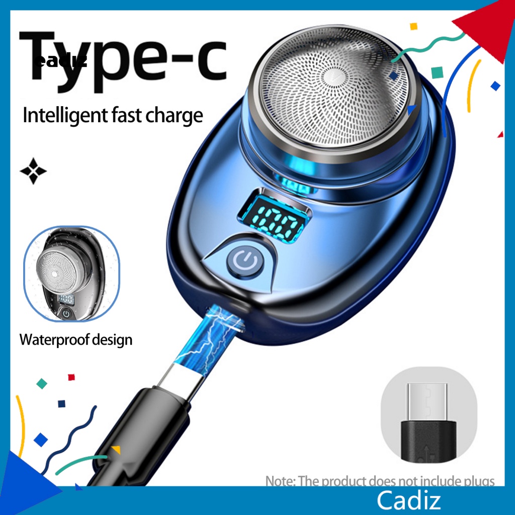 1 Bộ Tông Đơ Cạo Râu Cầm Tay 500mAh Mini Có Màn Hình LCD Kèm Cọ Vệ Sinh Tiện Dụng