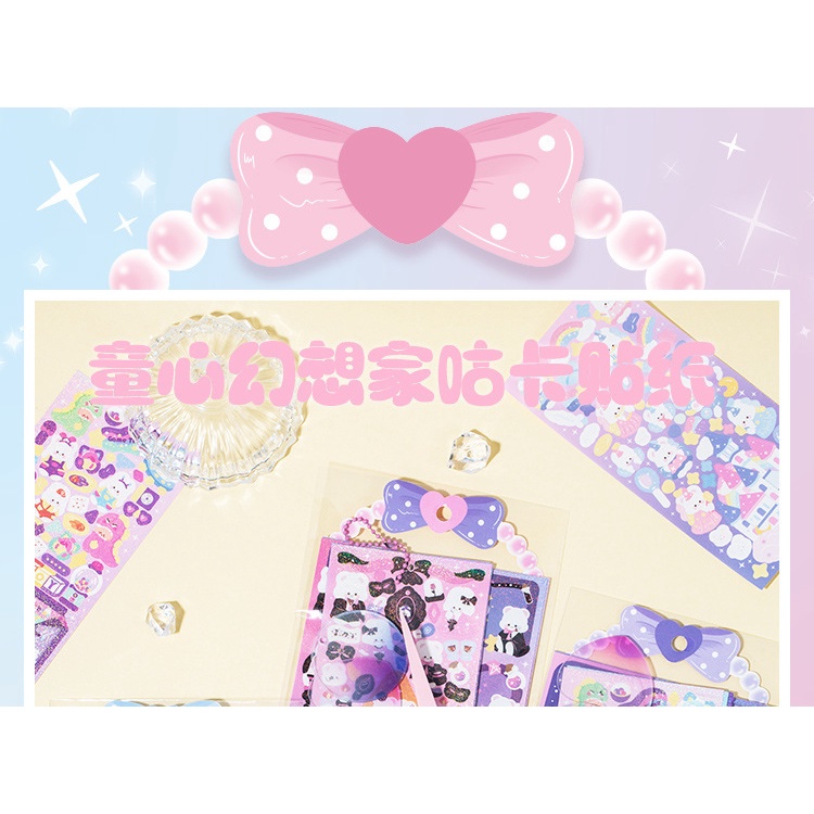 Bộ sticker Guka Hoạt Hình Dán Trang Trí Nhà Ở DIY