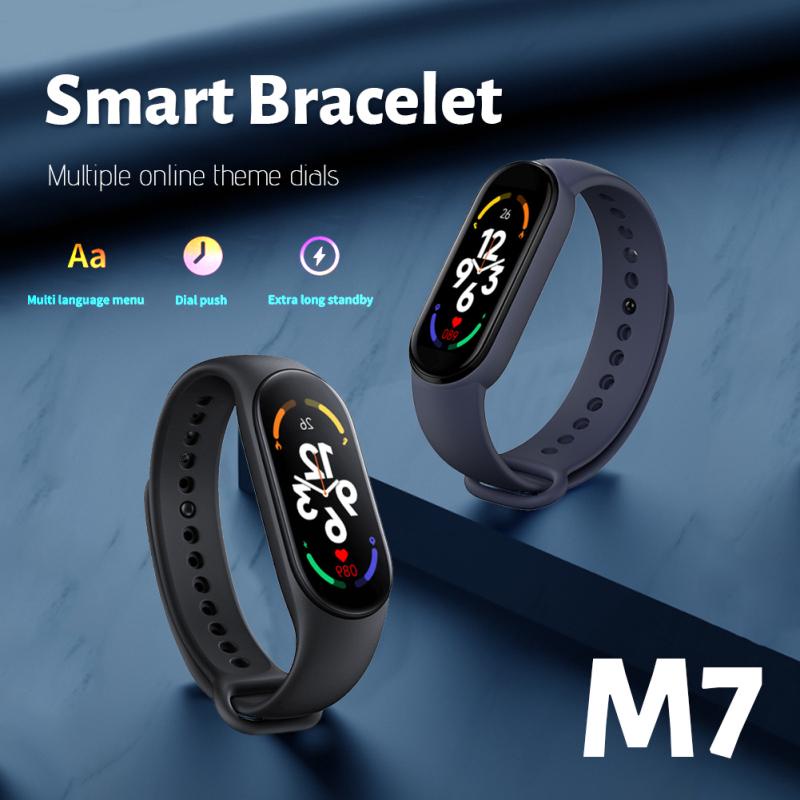 Đồng Hồ Thông Minh M7 M7 Theo Dõi Huyết Áp / Nhịp Tim Dành Cho Nam Và Nữ mi band 7