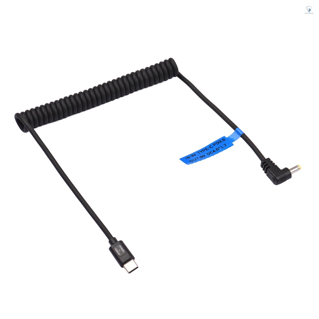 Dây Cáp Sạc Chuyển Đổi 9V PD3.0 USB Type-C Male Sang 9V DC4.0 * 1.7mm Male