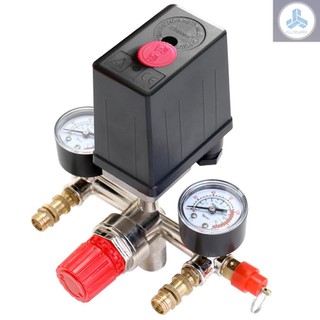 125 PSI 12 Bar Small Air Compressor Pressure Switch Control Adjustable Regulator Valve Instrument