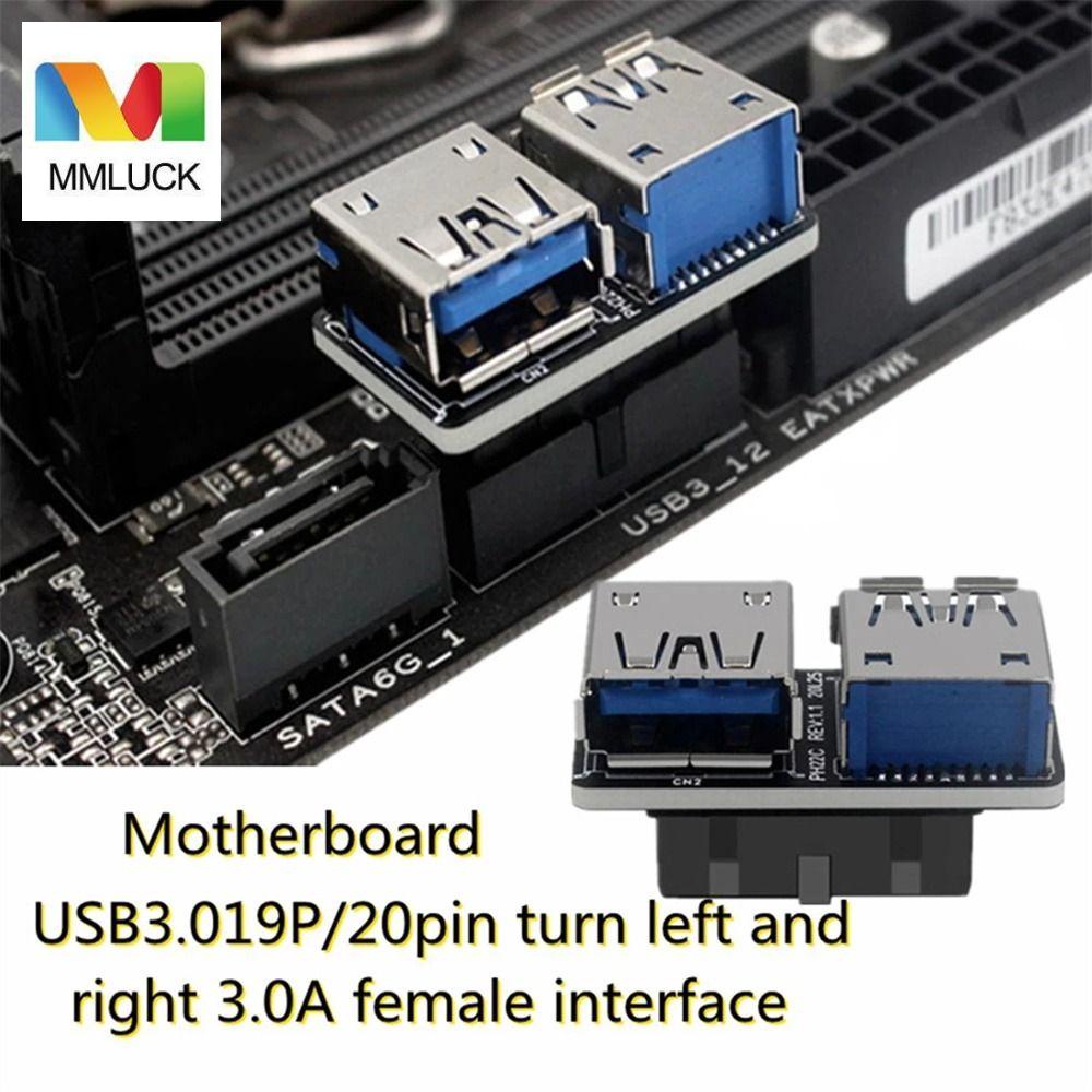 Phụ kiện chuyển đổi MMULCK chuyển đổi lỗ cắm USB 3.0 A sang lỗ cắm USB 19 20 chấu cho bo mạch chủ máy tính