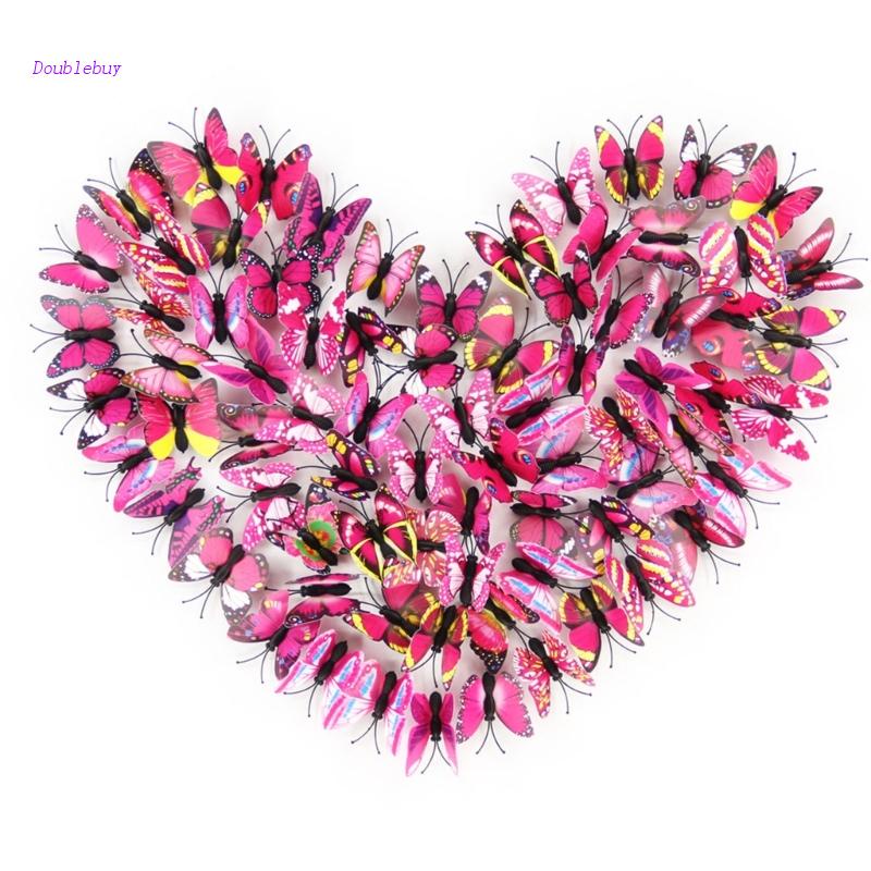 Bộ 30 Ghim Bướm Nhấn Ngón Cái Trang Trí Bảng Nút Bần Cho Văn Phòng / Tường / Bảng Ghim