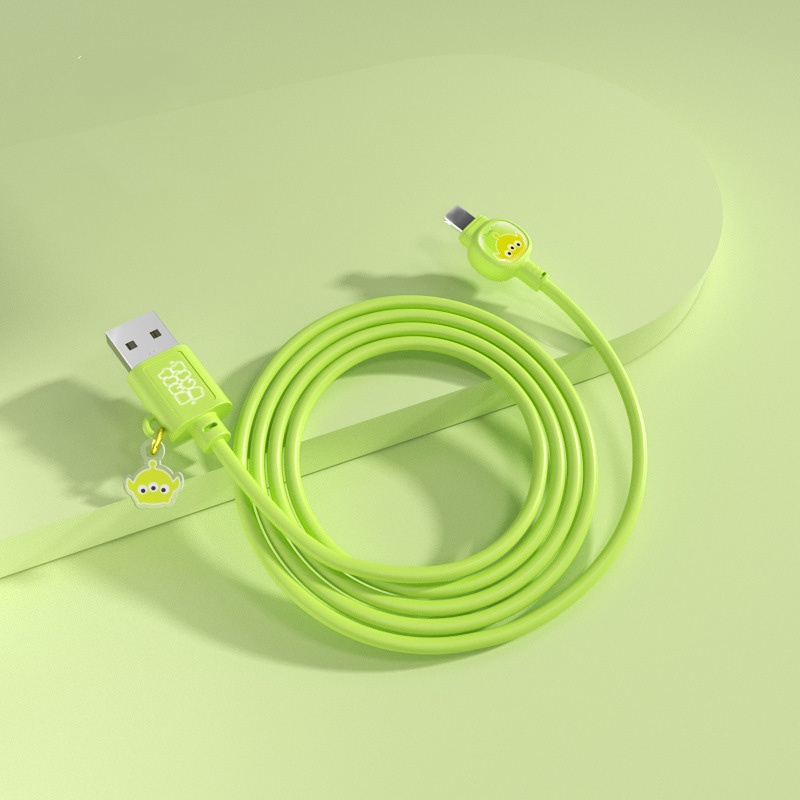 Dây Cáp Sạc Nhanh 5A Thiết Kế Hoạt Hình Sáng Tạo Cho Apple Android Type C