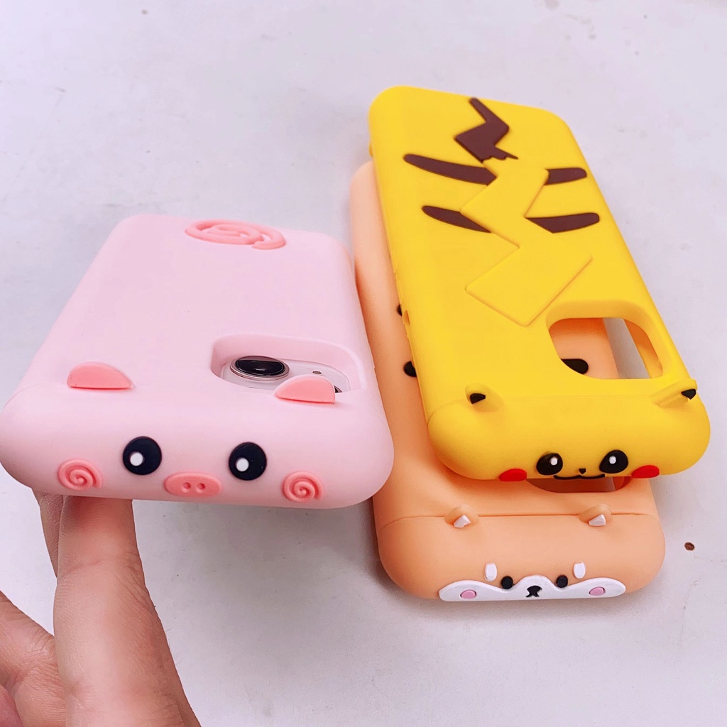 Ốp Điện Thoại TPU Silicon Mềm Chống Sốc In Họa Tiết Hoạt Hình 3D Cho iPhone 14 13 12 11 Pro Max