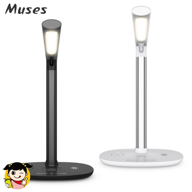 Đế Sạc Nhanh Không Dây Qi 4 Trong 1 15w Có Đèn Led Cho Điện Thoại Đồng Hồ